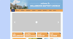 Desktop Screenshot of millbrookbaptistchurch.org