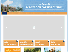 Tablet Screenshot of millbrookbaptistchurch.org